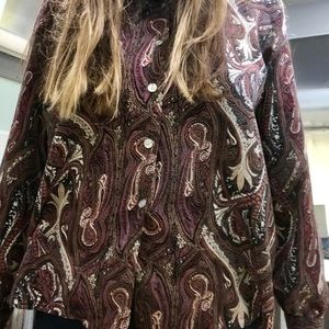 Paisley button up